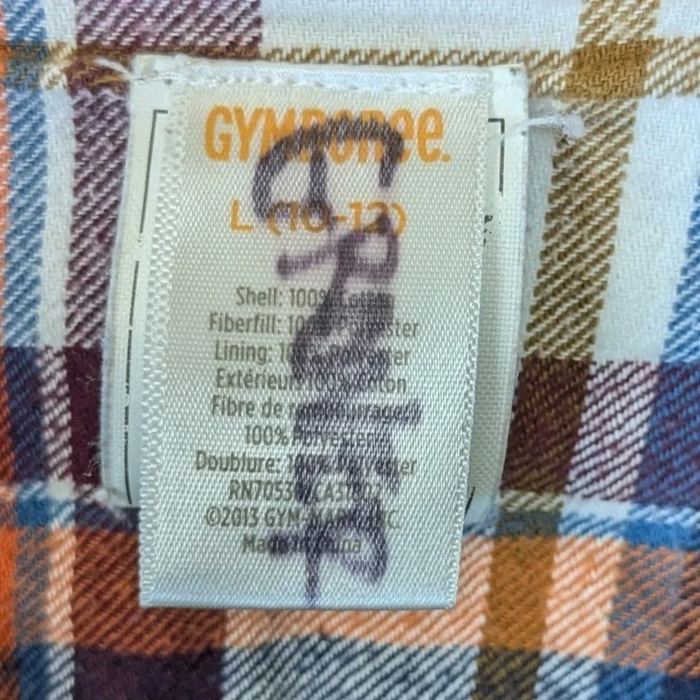 Gymboree Shirt Jacket Boy Large 10-12 Brown Quilted Corduroy Lined Elbow Patches
